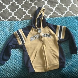 Adidas Notre Dame zip up hoodie
